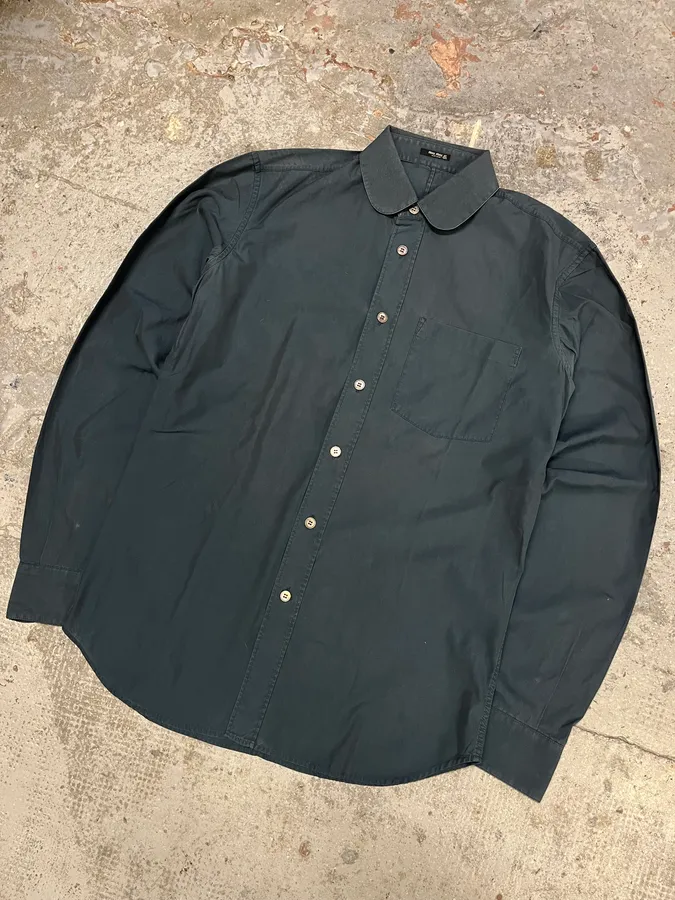 MiuMiu Dark Blue Minimalist Shirt - Image 4