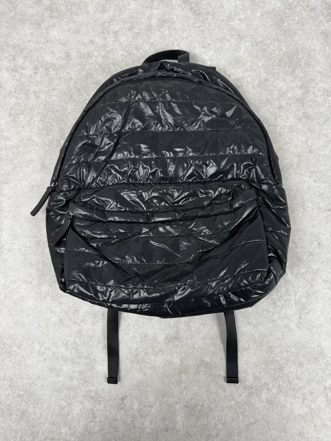 Moncler Black Nylon Puffer Backpack