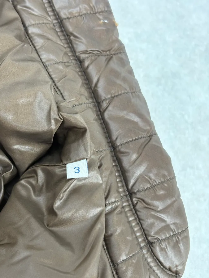 Moncler Brown Quilted Puffer Jacket - Image 10