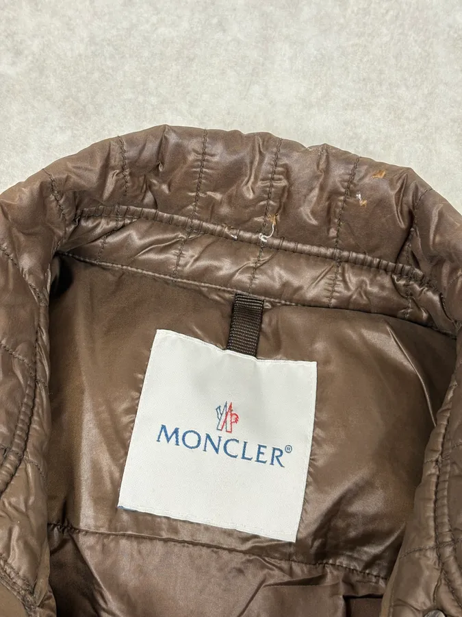 Moncler Brown Quilted Puffer Jacket - Image 5
