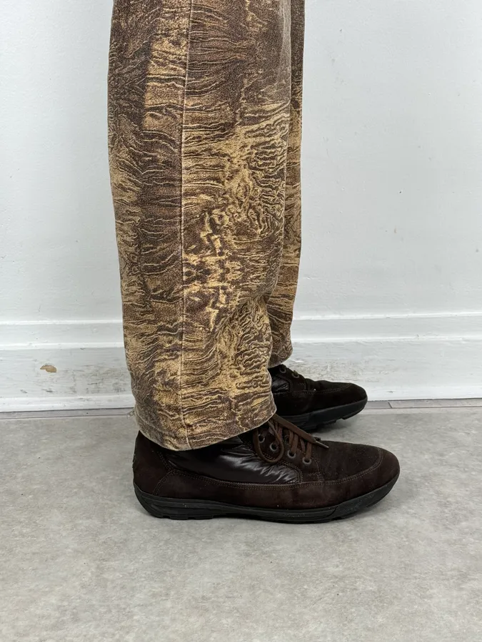 Moncler Brown Suede Puffer Lace-Up Hiking Boots - Image 2