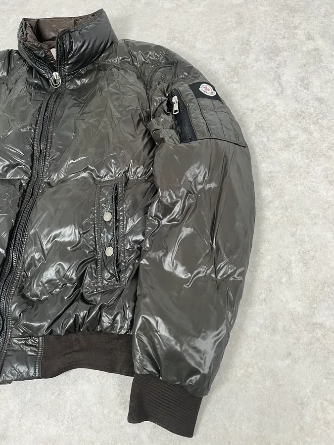 Moncler Cozy Brown Puffer Jacket - Image 4