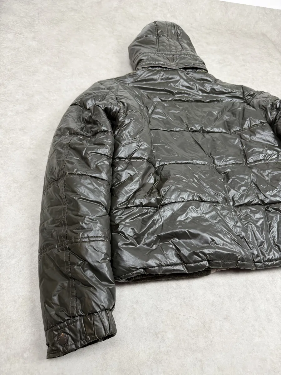 Moncler Dark Green Hooded Puffer Jacket - Image 8
