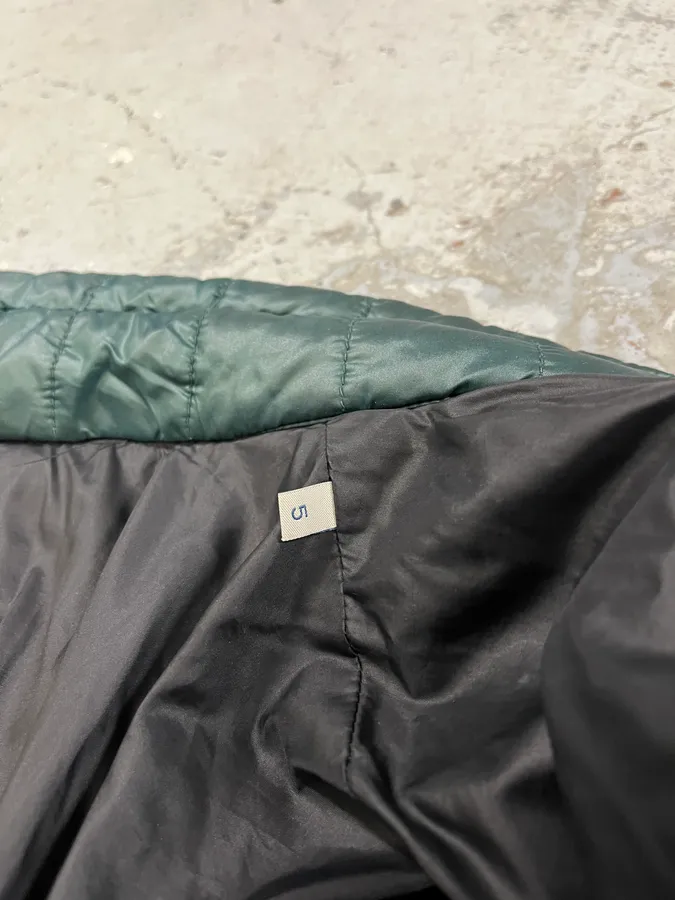 Moncler Green & White Quilted Puffer Jacket - Image 11