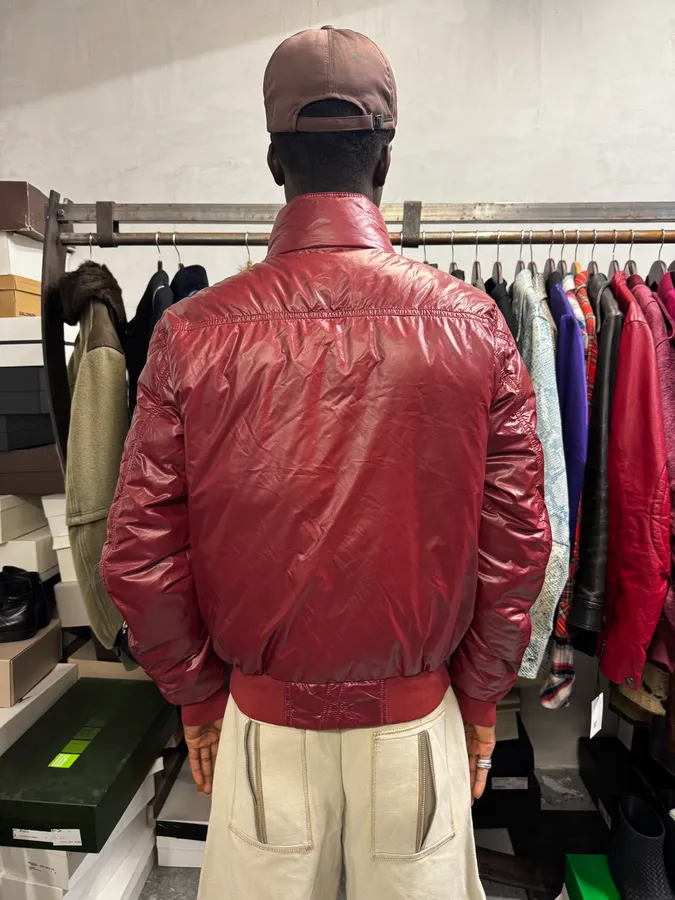 Moncler Red Technical Puffer Jacket - Image 4