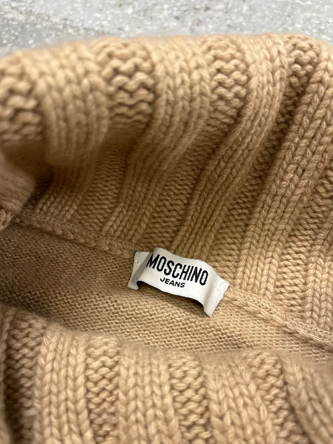 Moschino Beige Crosses Turtleneck Sweater - Image 8