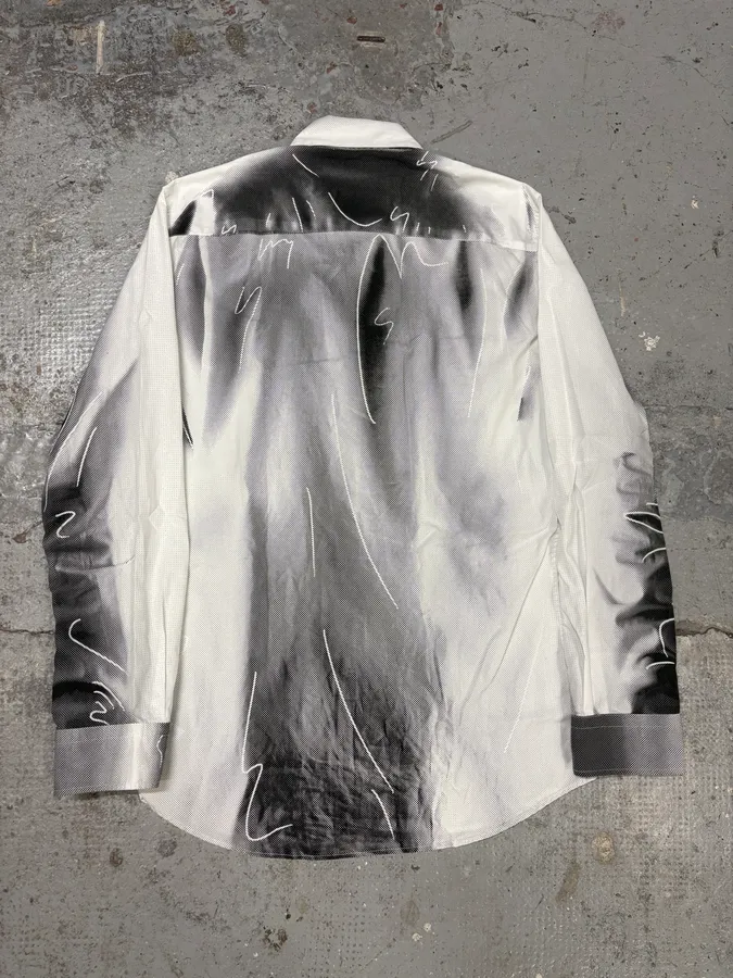 Moschino Trompe L’Oeil Print White Shirt - Image 6