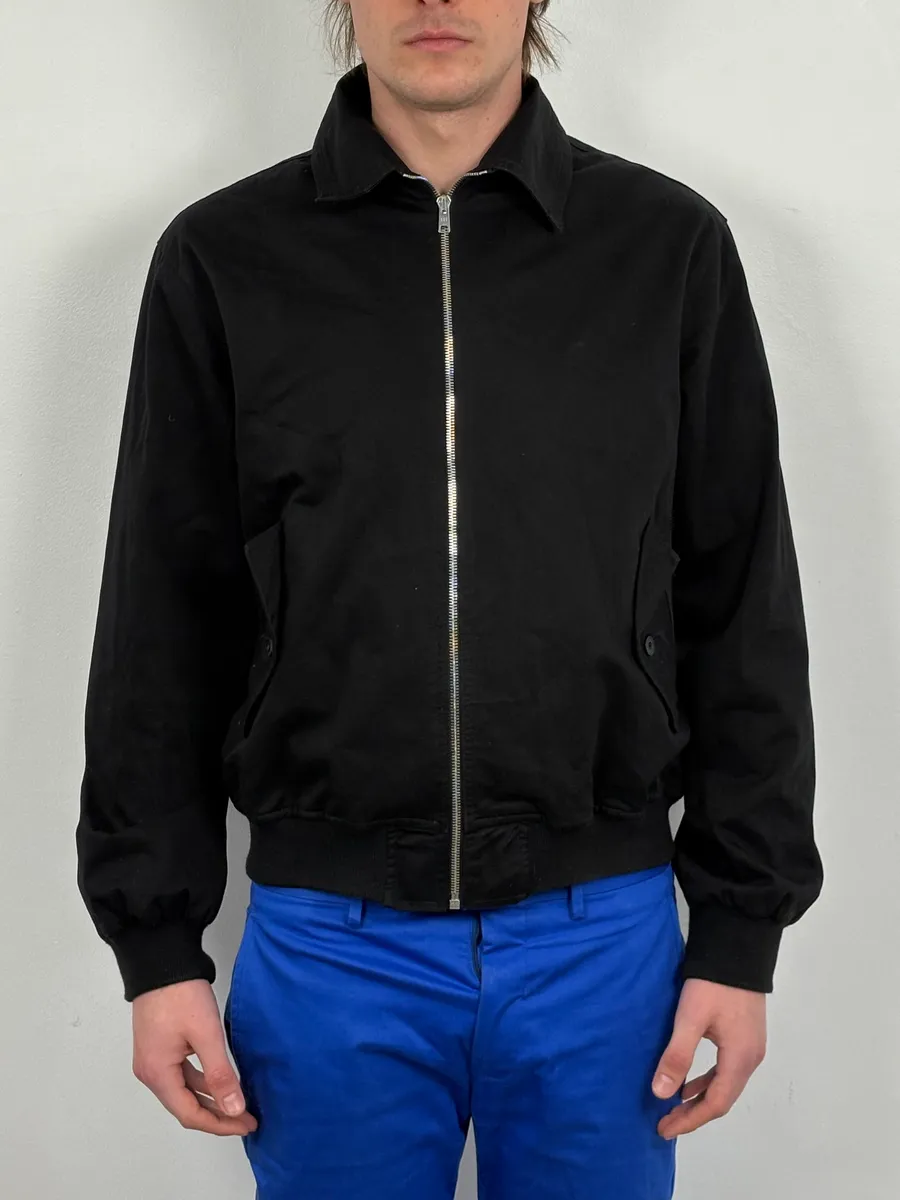 Our Legacy Black Work Twill Classy Zip-up Worker Jacket - Image 2