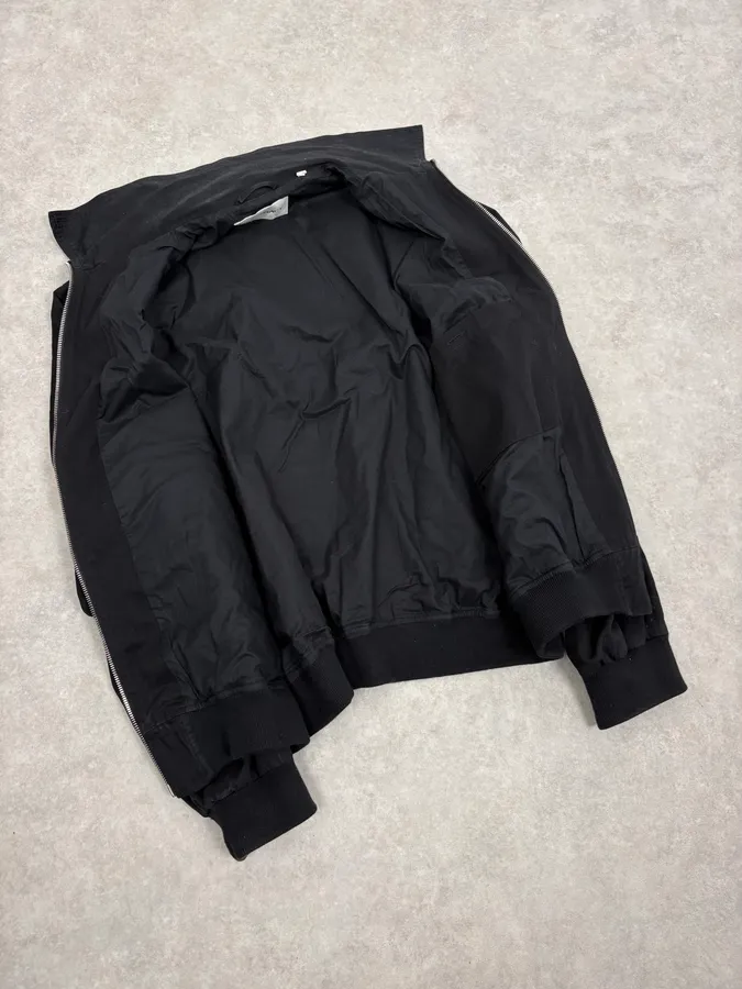 Our Legacy Black Work Twill Classy Zip-up Worker Jacket - Image 7