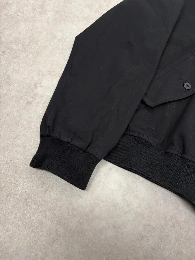 Our Legacy Black Work Twill Classy Zip-up Worker Jacket - Image 8