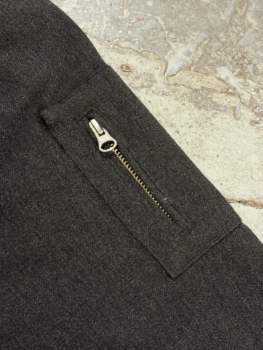 Our Legacy Grey Wool Bomber Jacket - Image 7