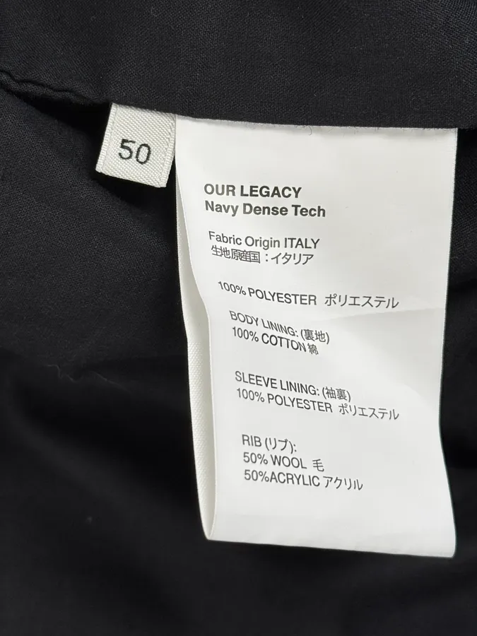 Our Legacy Navy Military Garment Bomber Jacket - Image 11
