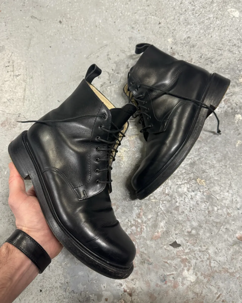 Paraboot French High Black Premium Leather Boots