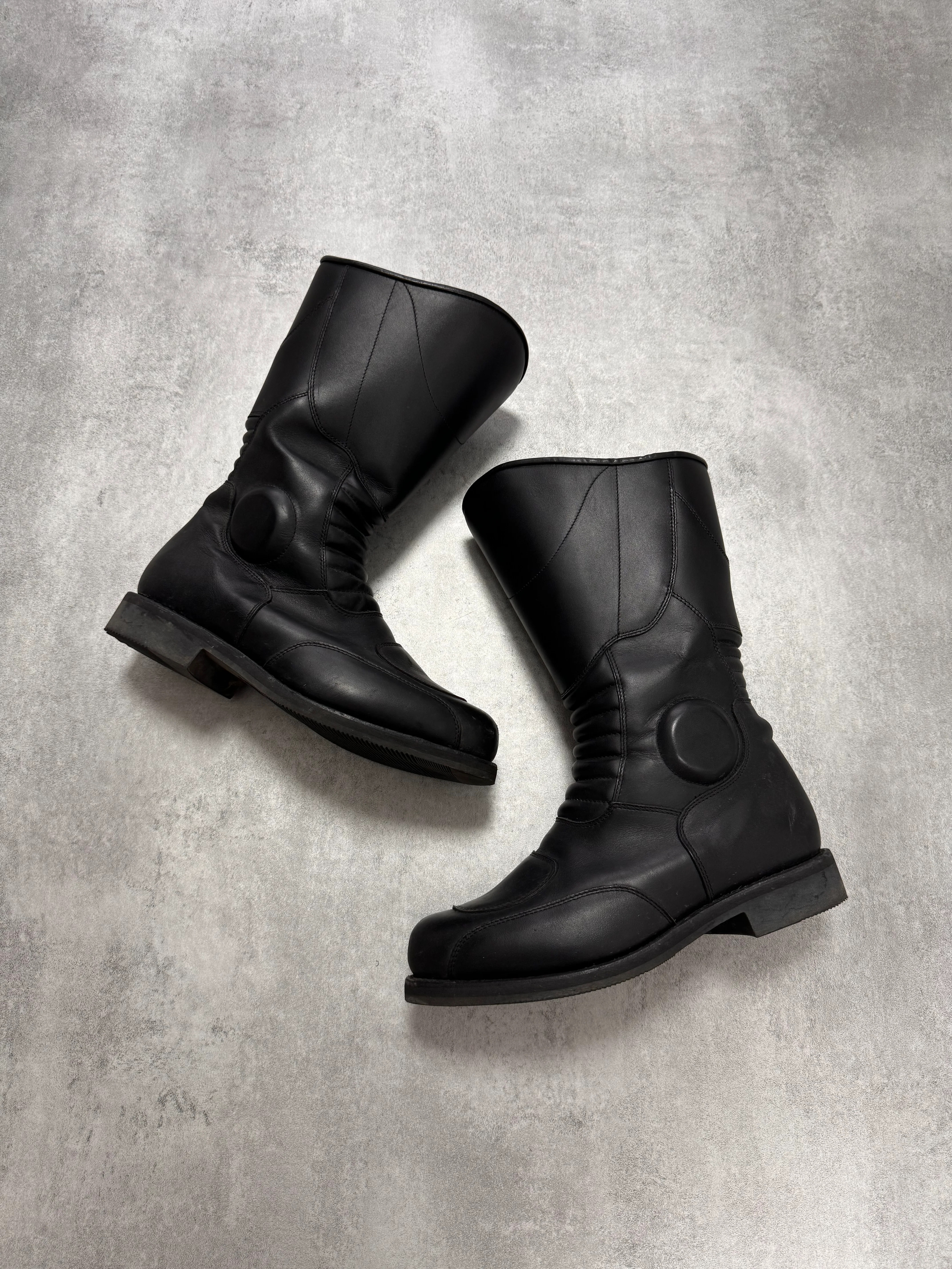 Paraboot Pro Moto Biker Reinforced Leather Boots - Image 4