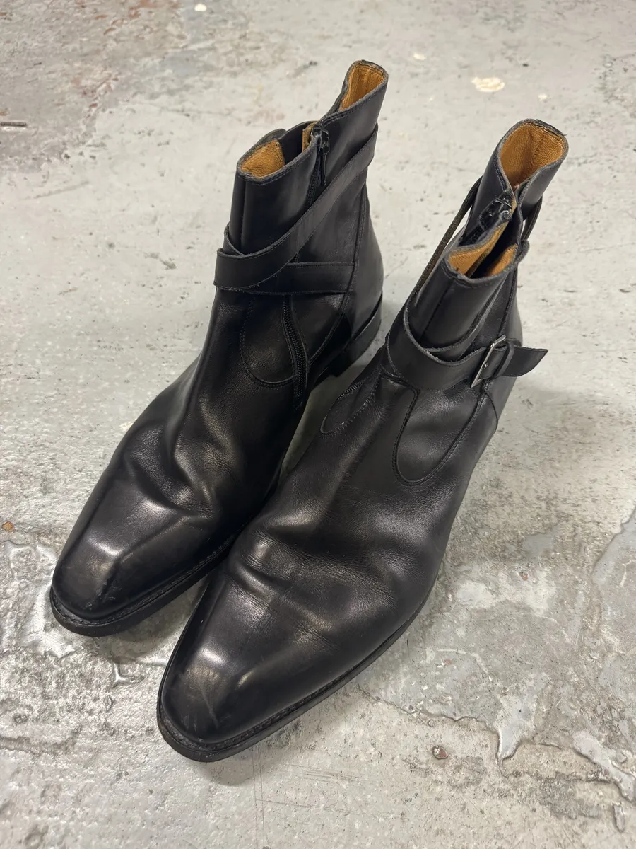 Paraboots Jodhpurs Black Leather Ankle Boots - Image 4