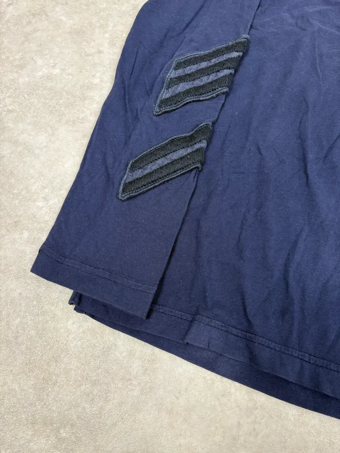 Pierre Balmain Navy Buttoned Longsleeves Polo Shirt - Image 7