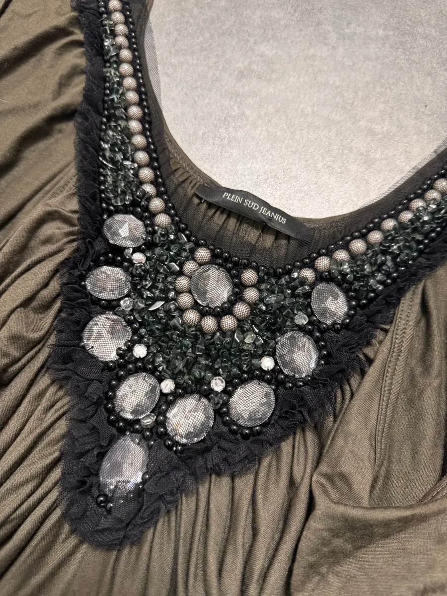 Plein Sud Pearl Necklace Tank Top - Image 2