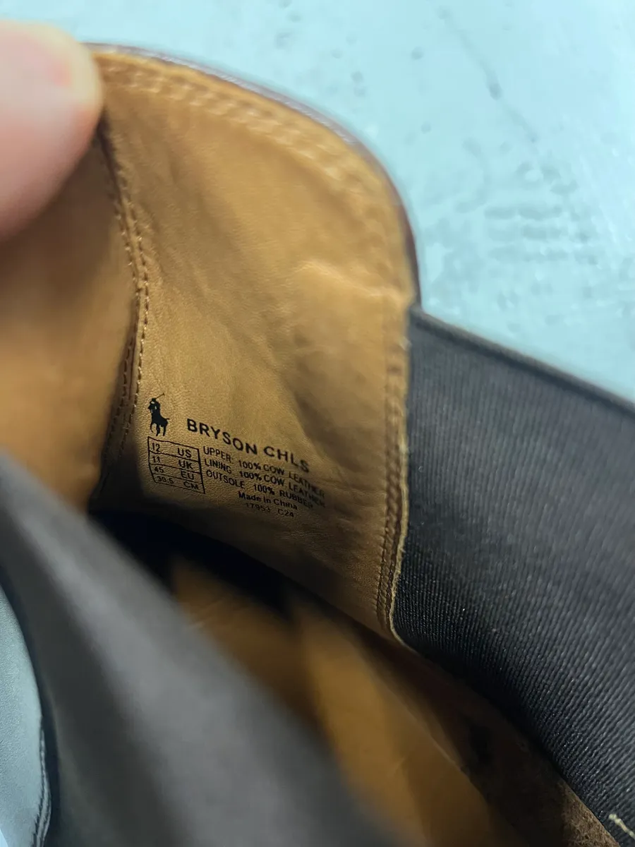 Polo Ralph Lauren Brown Minimalist Classy Leather Boots - Image 7
