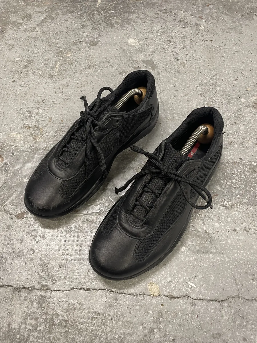 Prada America's Cup Black Low Sneakers - Image 2