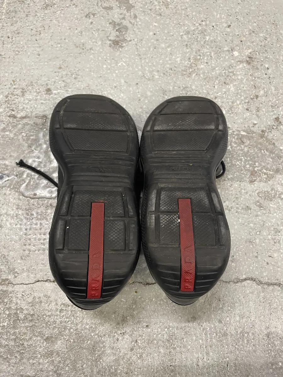 Prada America's Cup Black Low Sneakers - Image 9