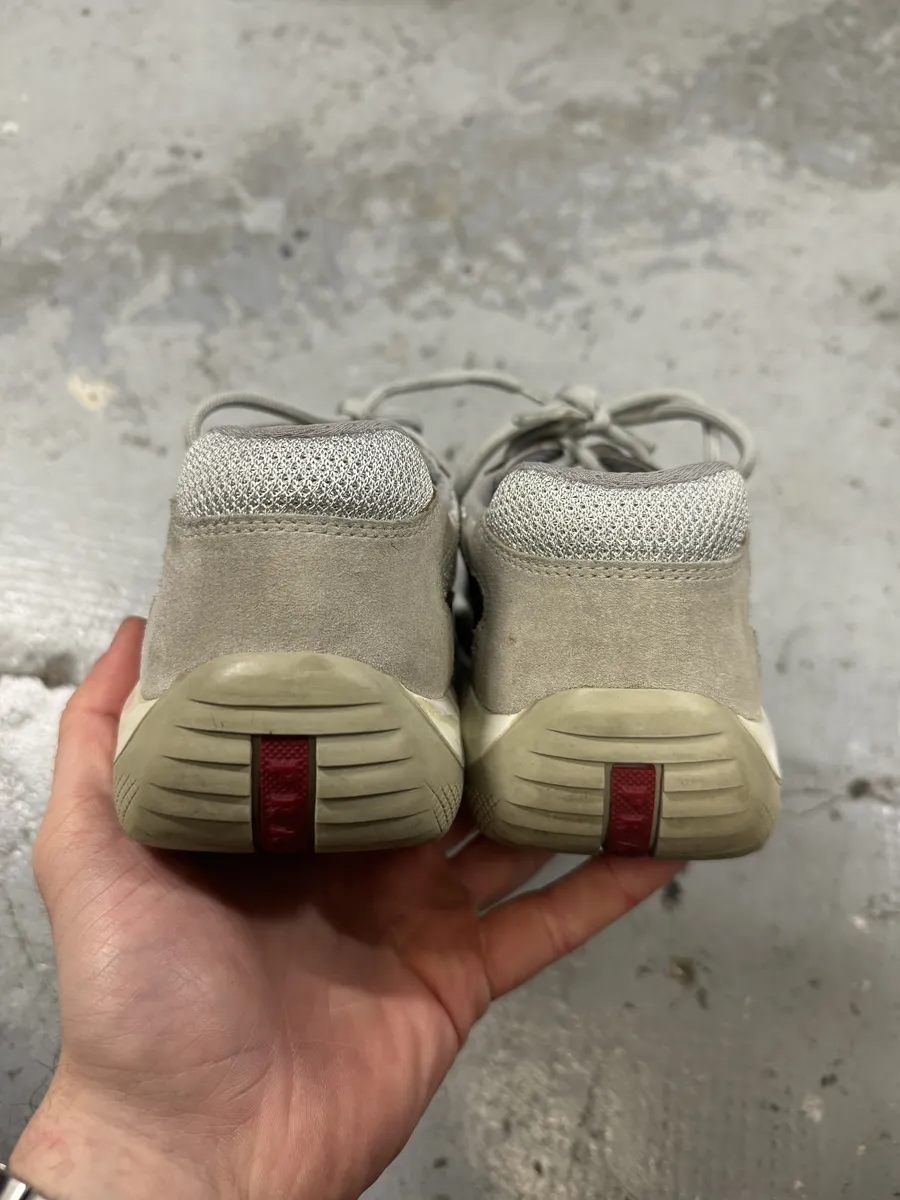 Prada America’s Cup Brown Low Sneakers - Image 6
