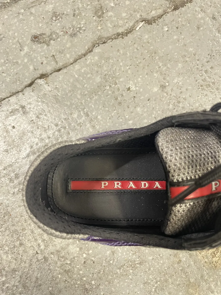 Prada Americas Cup Manhattan Neptune Purple Low Sneakers - Image 10