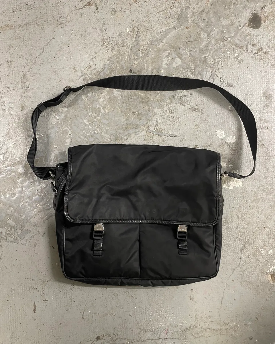 Prada Black Computer Shoulder Bag