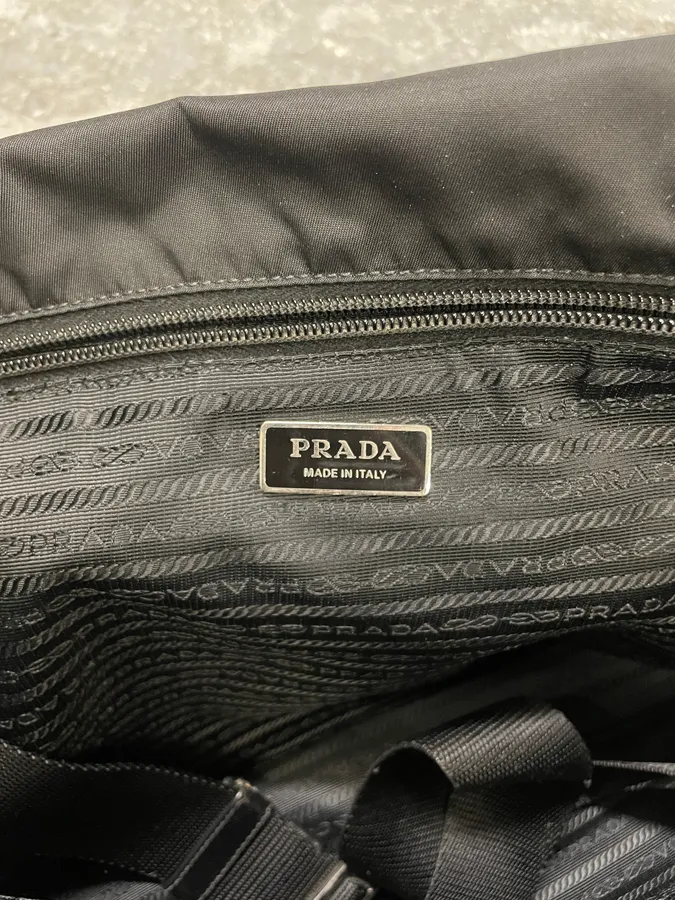 Prada Black Computer Shoulder Bag - Image 11