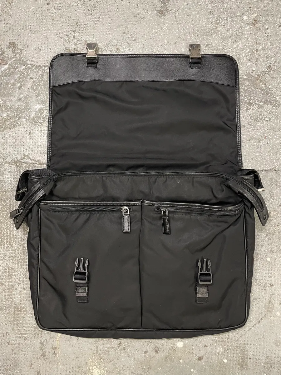 Prada Black Computer Shoulder Bag - Image 2
