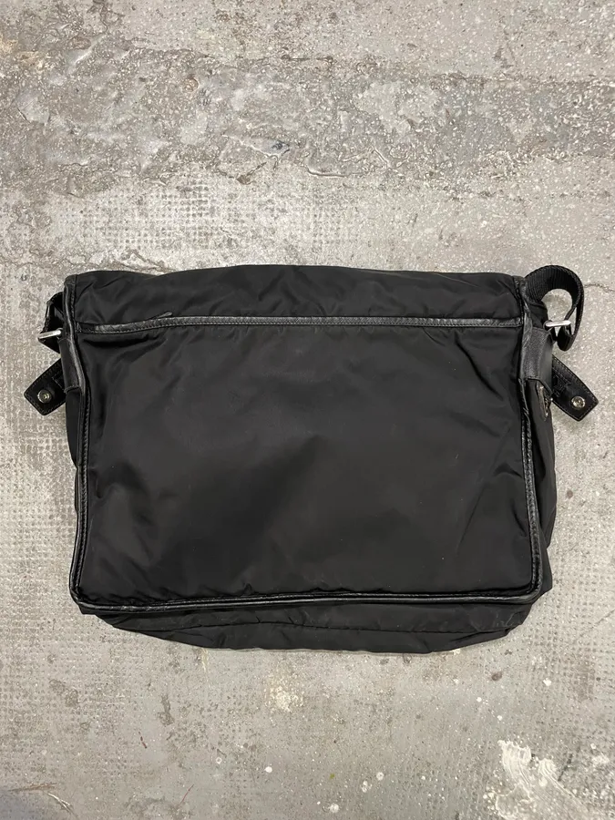 Prada Black Computer Shoulder Bag - Image 7