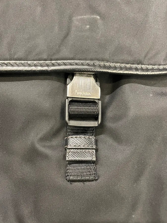 Prada Black Computer Shoulder Bag - Image 8