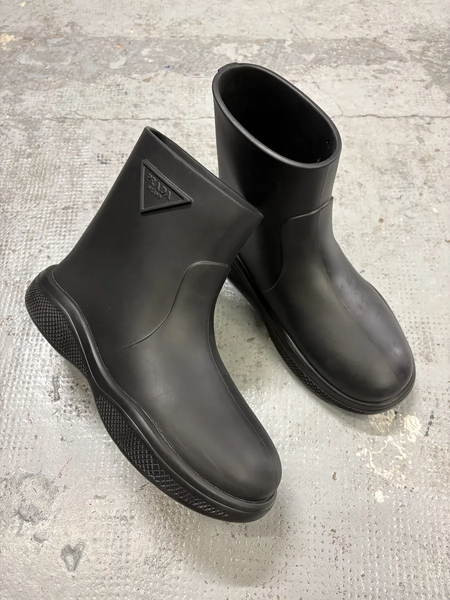 Prada Black Cozy Soft Boots - Image 3