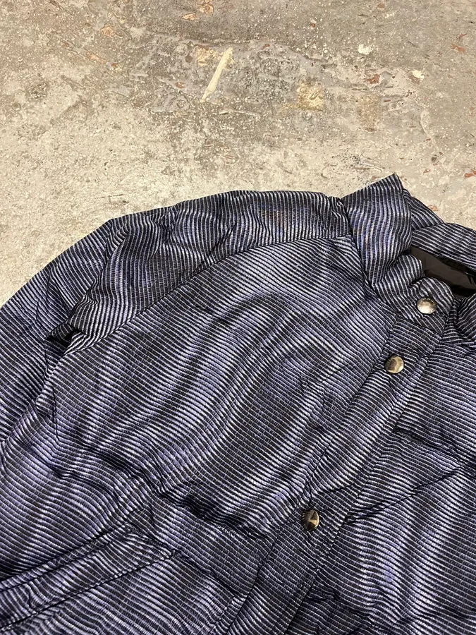 Prada Blue Digital Line Puffer Jacket - Image 2