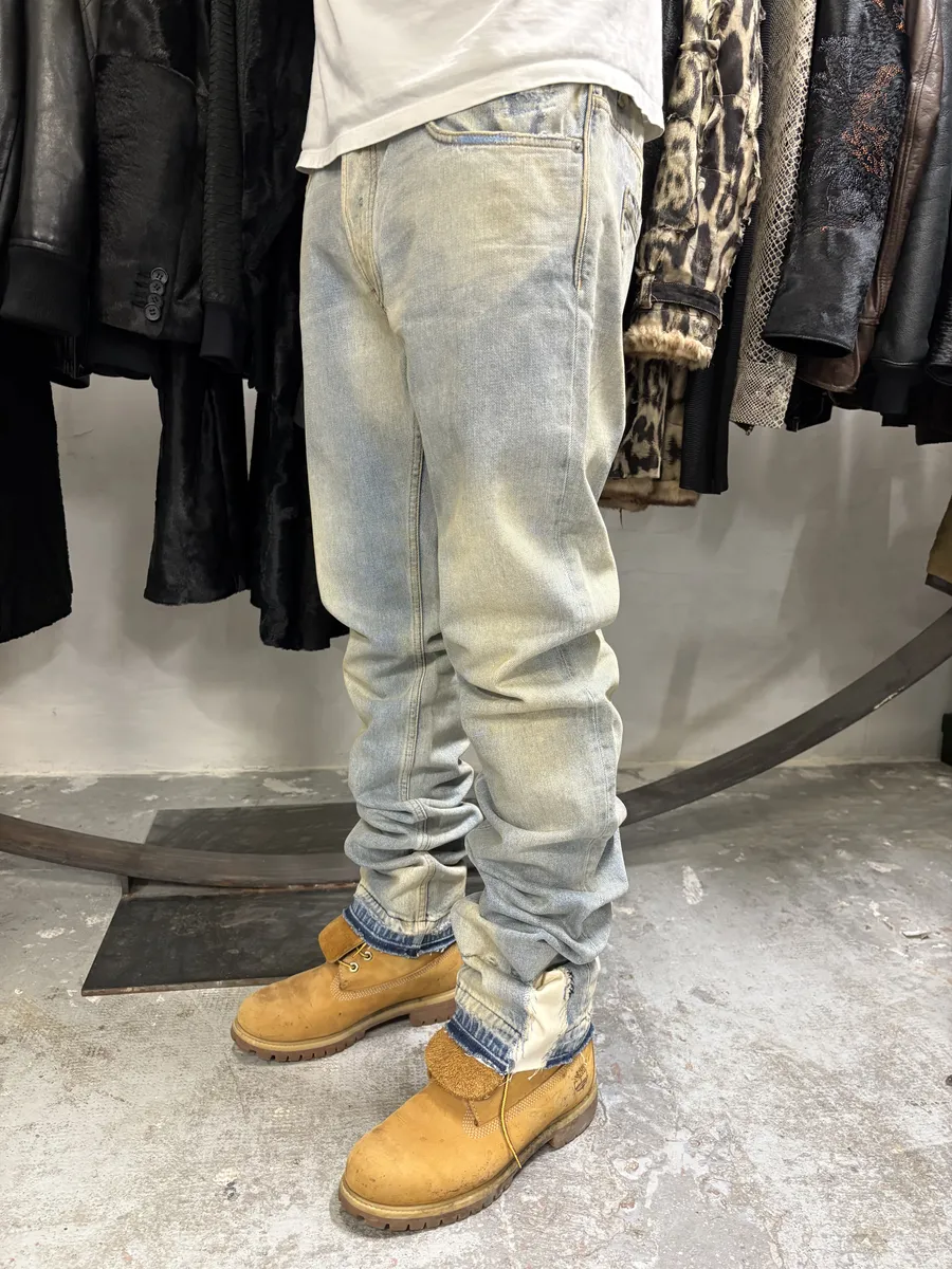 Prada Blue Light Faded Denim Jeans - Image 4