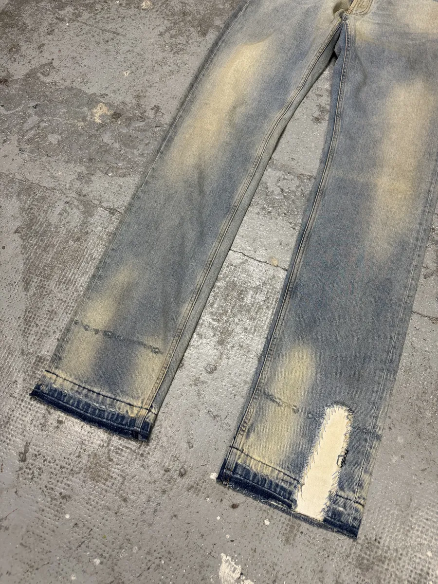 Prada Blue Light Faded Denim Jeans - Image 9