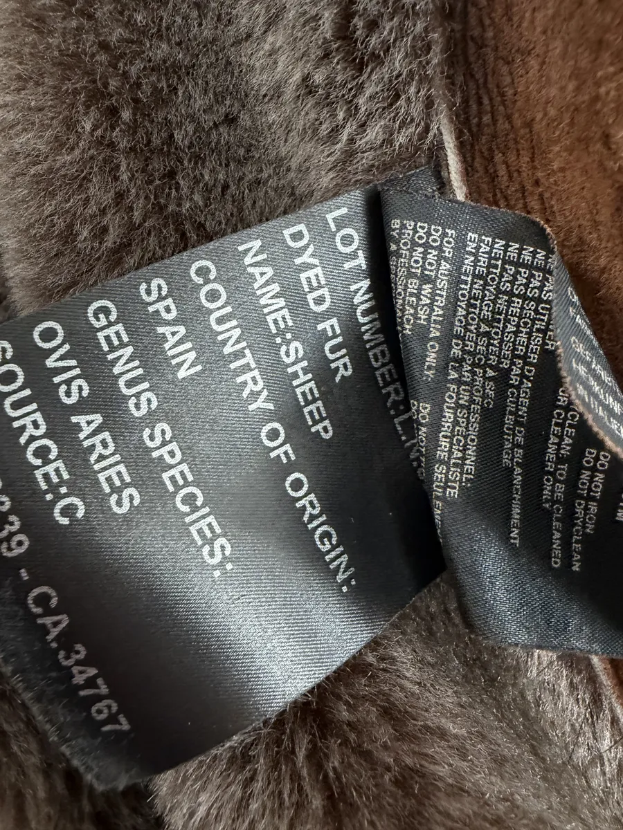 Prada Brown Italian Sheep Dyed Fur Shearling Leather Jacket - Image 9