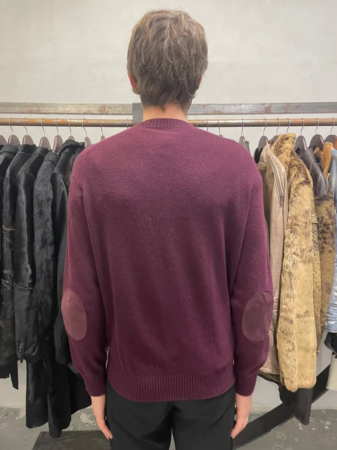 Prada Burgundy Wool Sweater - Image 3