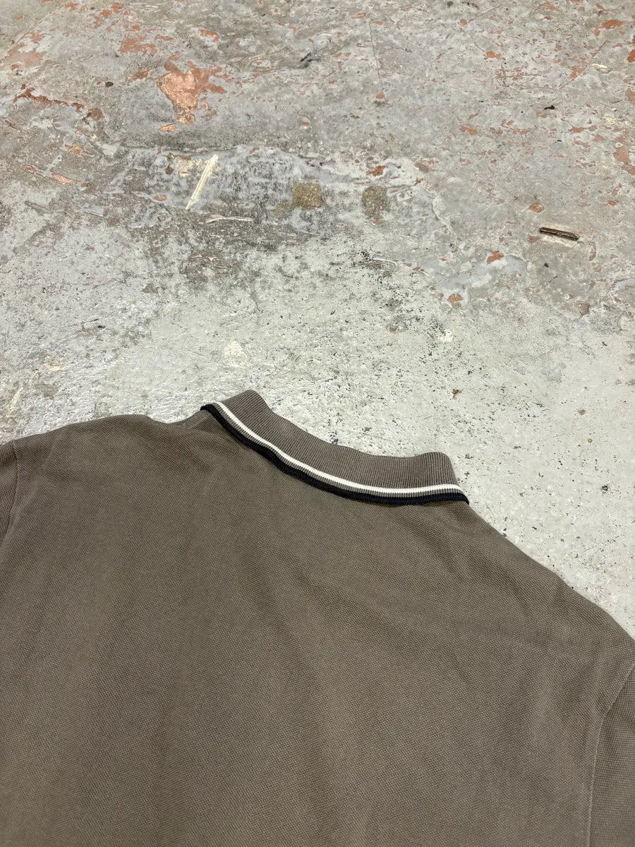 Prada Faded Grey Polo Shirt - Image 6