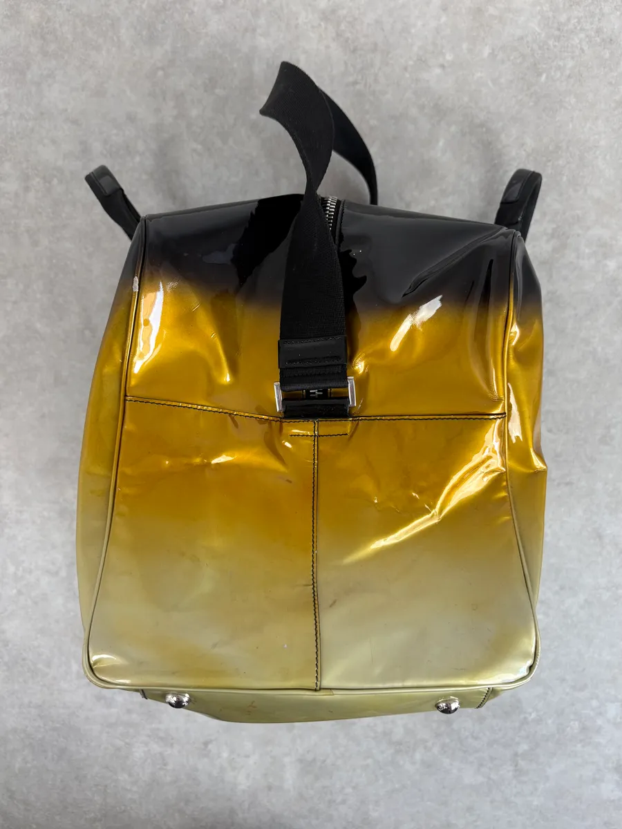 Prada Gold Leather Ombre Travel Bag - Image 7