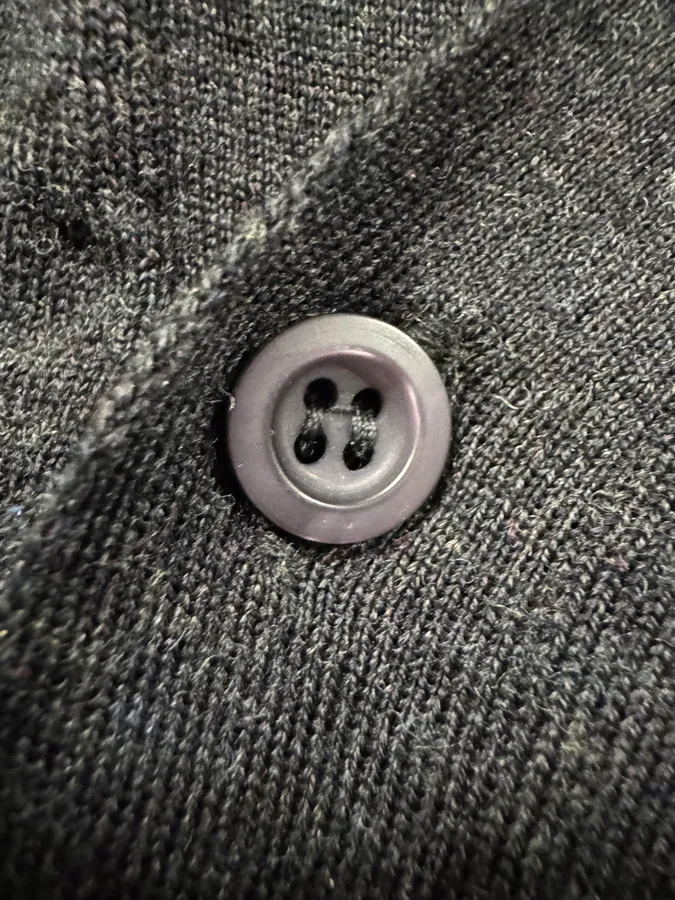 Prada Grey Wool Cardigan Buttoned Sweater - Image 7