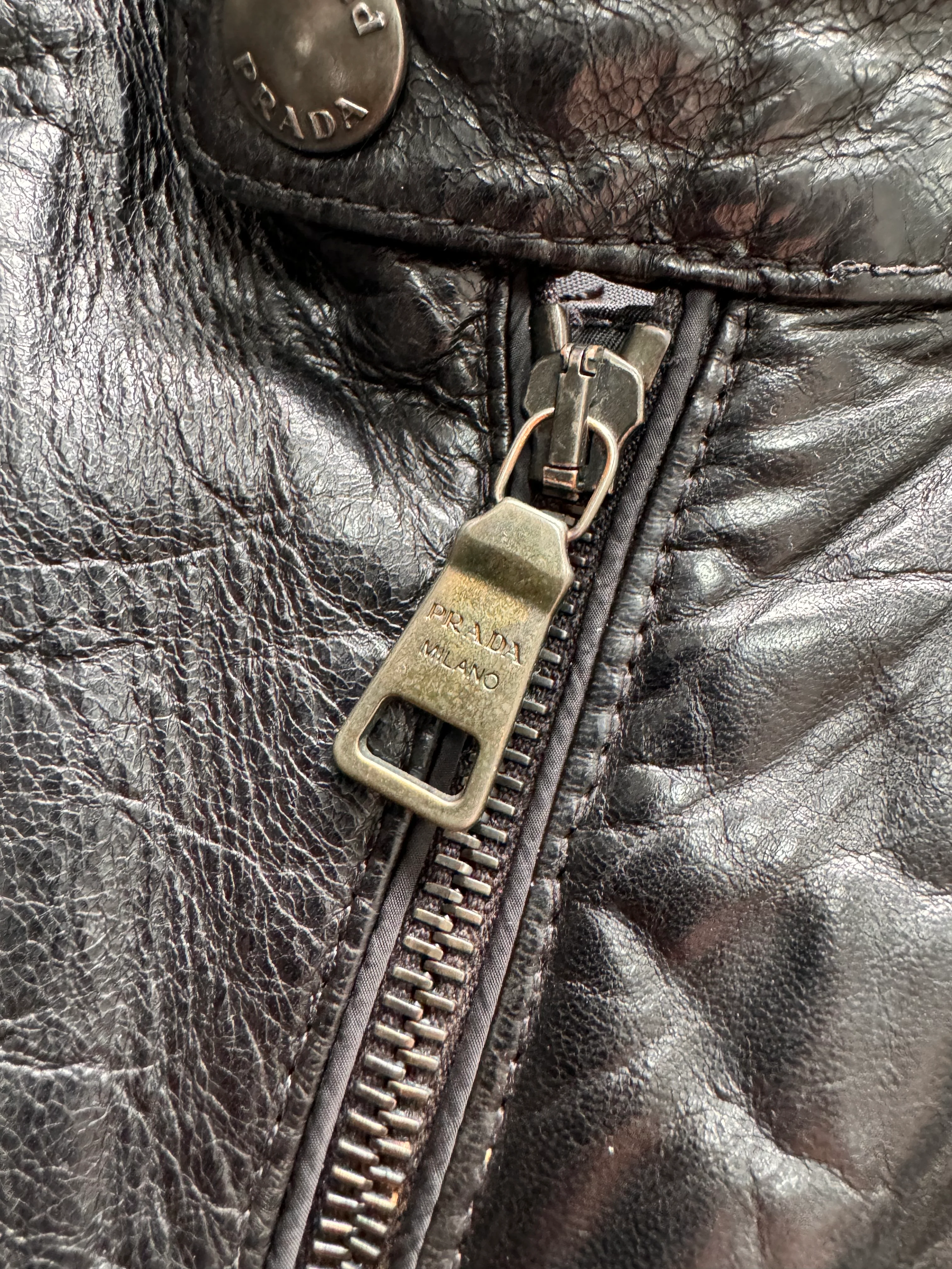 AW2011 Prada Hybrid Leather Jacket - Image 5