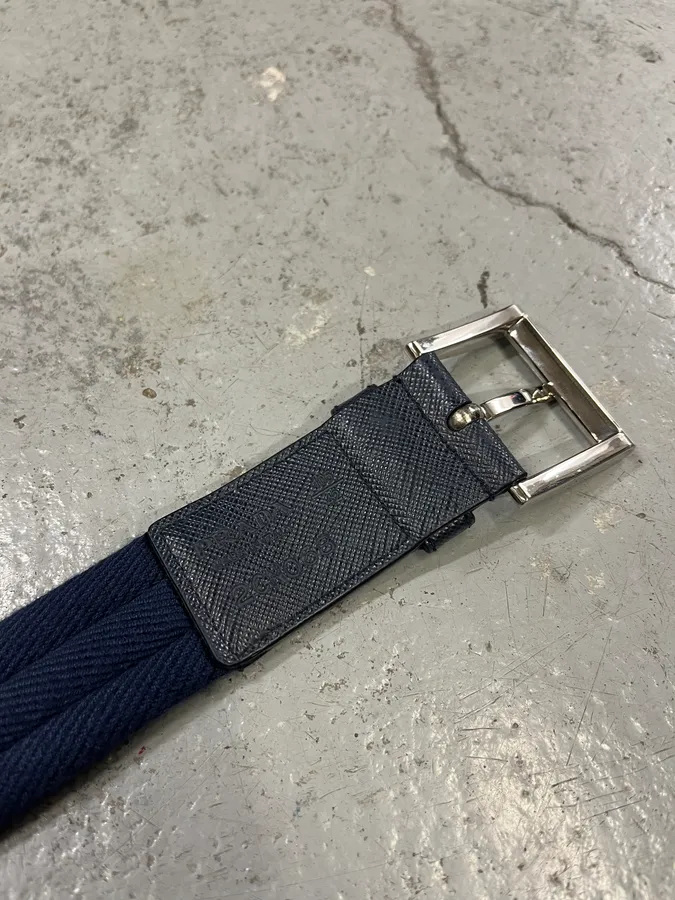 Prada Hybrid Navy Belt - Image 8
