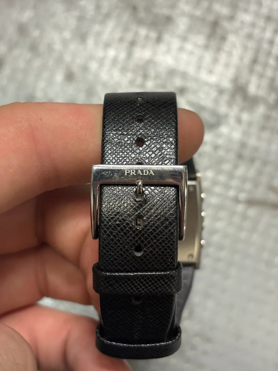 Prada LG LBA Black Chrono Avant-Garde Watch - Image 4
