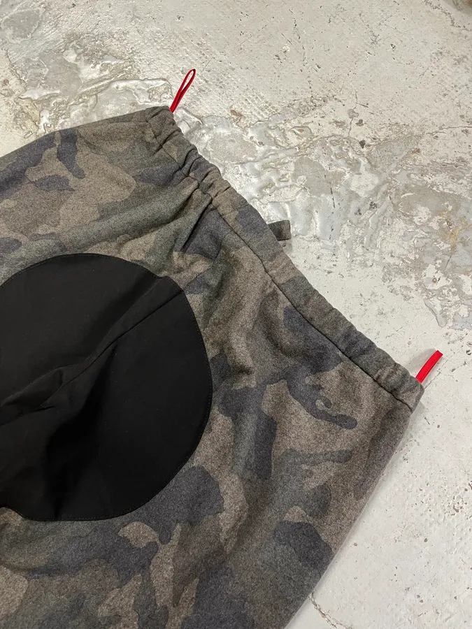 Prada Linea Rossa Camo Grey Wool Pants - Image 9