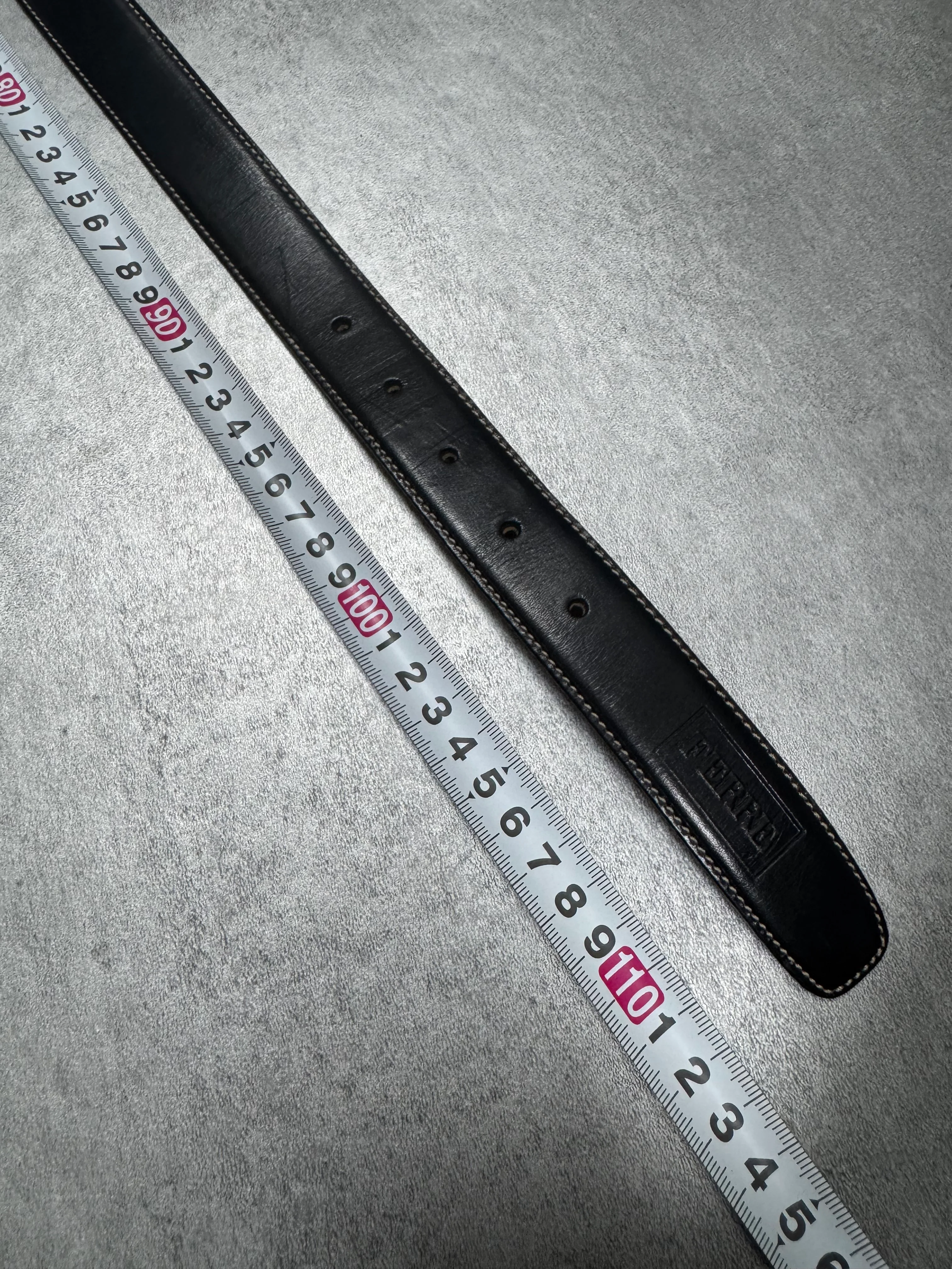 Prada Metal Buckle with Ferré Leather Belt - Image 7