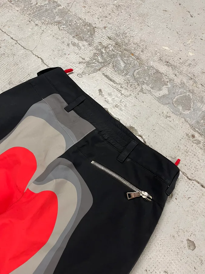 Prada Thermic Effect Red & Grey Ski Pants - Image 11