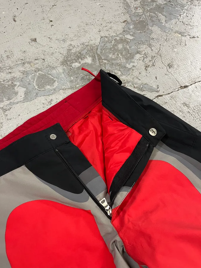 Prada Thermic Effect Red & Grey Ski Pants - Image 12
