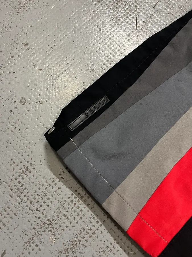 Prada Thermic Effect Red & Grey Ski Pants - Image 9