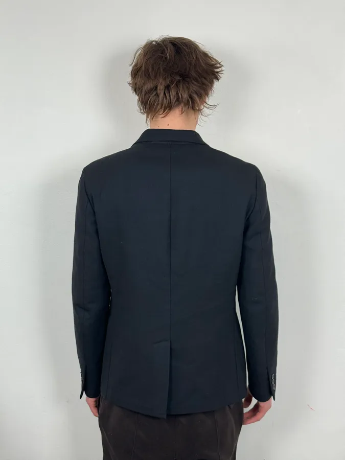 Raf Simons Black Minimalist Blazer Jacket - Image 3