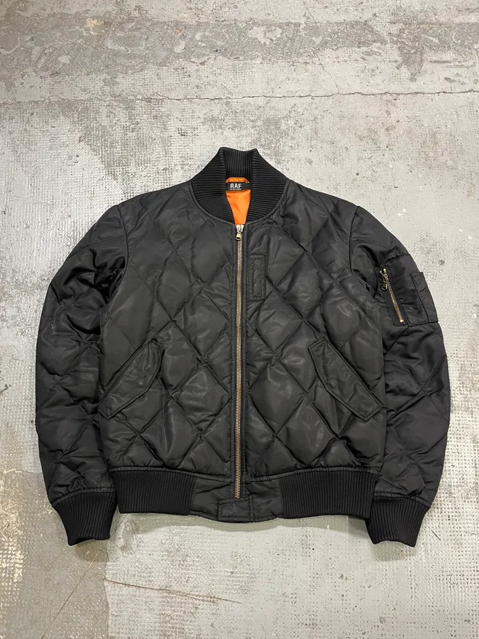 Raf Simons Black Quilted Puffer Jacket